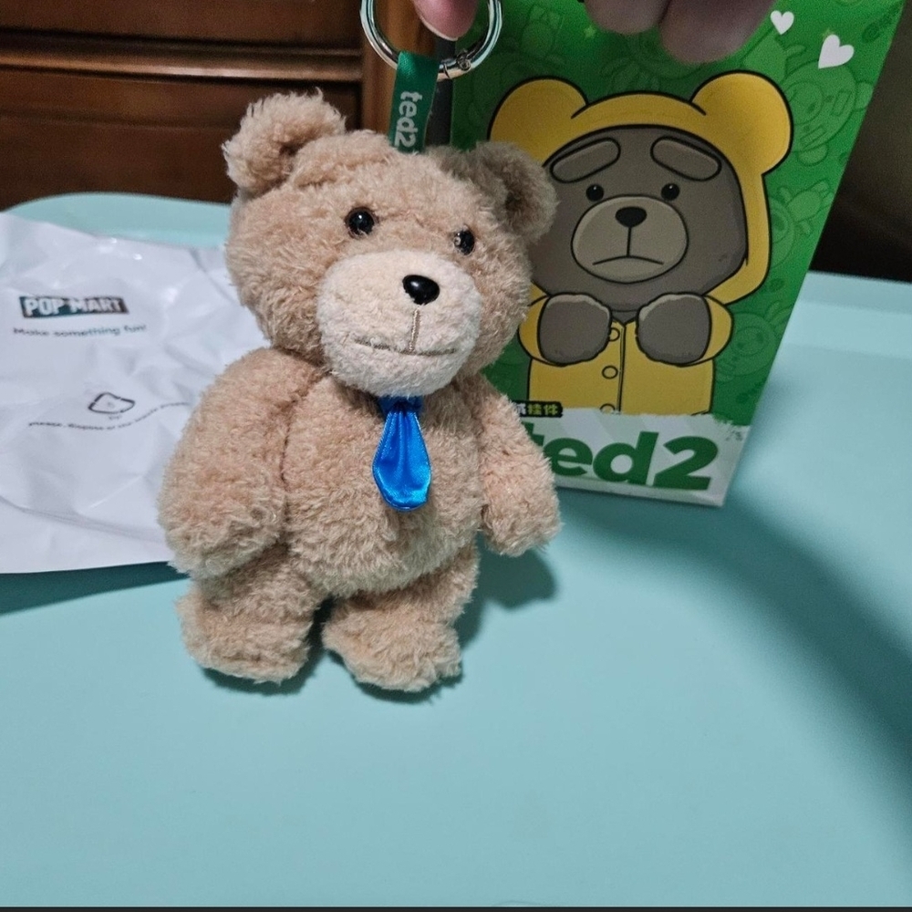 Ted 2 Necktye Bear Keychain - Picture 2 of 5